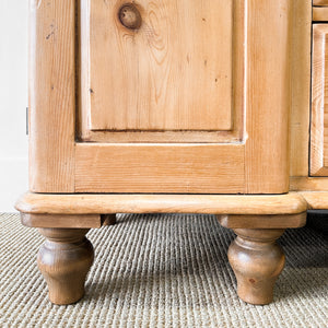 A Pine Antique English Sideboard c1890