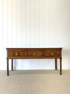 A George III Oak Welsh Dresser Base