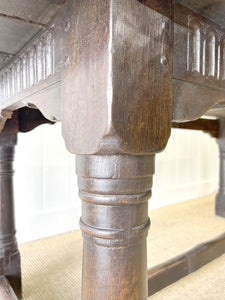 An Antique 18th Century English Country Oak 6ft Refectory Style Table