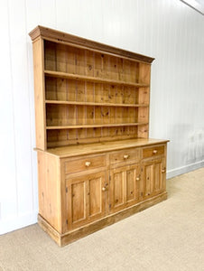 An Wonderful Late 19th Century Pine Welsh Dresser or Cupboard