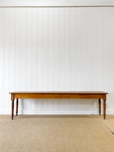 An English Antique 9ft Farmhouse Sideboard Harvest Console Table