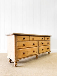 An Antique English Pine Sideboard