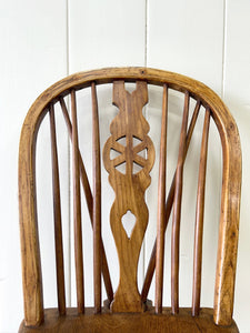 A Pair of Georgian Ash Wheel Back Side Chairs