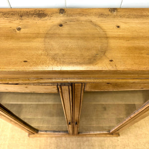 A 19th Century English Pine Small Glazed Bookcase