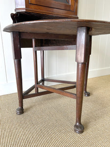 A Georgian Mahogany Corner Cupboard Drop Leaf Table