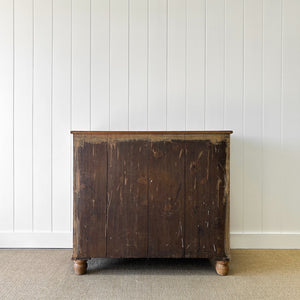 A 19th Century English Pine Chest of Drawers/Dresser with Tulip Feet