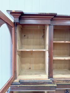 A Scottish Mahogany Breakfront Library or Dining Room Cabinet c1840