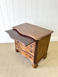 A Unique Serpentine Front Antique Mahogany Chest of Drawers