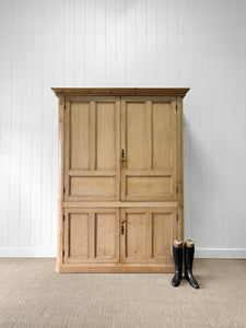 A Large 19th Century English Pine Housekeeper's  Cupboard