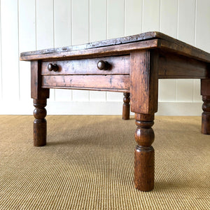 An Antique Rustic English Country Pine Coffee Table