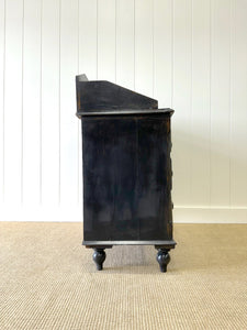 An Ebonized English Pine Chest of Drawers Dresser c1890