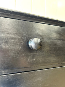 An Ebonized English Pine Chest of Drawers Dresser c1890