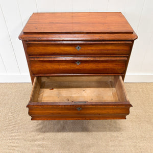 A 19th Century Biedermeier Pitch Pine Chest of Drawers