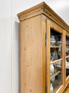 A 19th Century Pine Bookcase Cabinet or Hutch