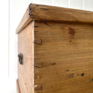 An English Pine Blanket Box or Toy Box Coffee Table c1890