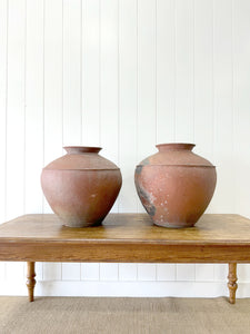 Pair of 19th Century Monumental Olive Jars