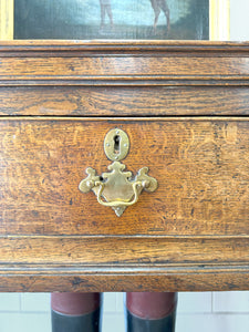 A George III Oak Welsh Dresser Base