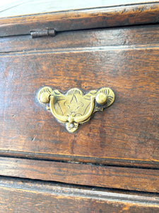 A Beautiful English Oak Drop Front Desk c1770