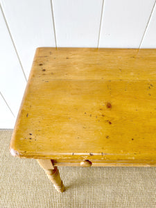 An English Country Pine Console Table