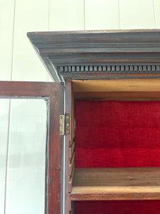 An Early 19th Century Tall but Narrow Ebonized English Bookcase