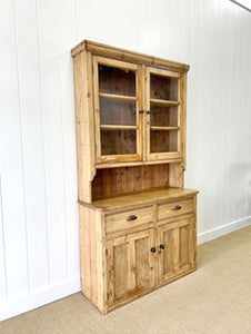 A 19th Century Pine Bookcase Cabinet or Hutch