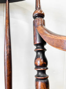 An Antique Penny-seat Stick Back Arm Chair