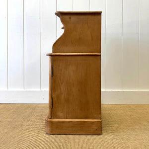 A Charming Pine Nightstand c1890 with Open Top