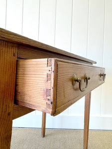 An Antique English Country Pine Console Table