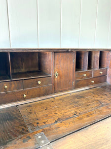 A Beautiful English Oak Drop Front Desk c1770