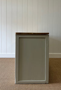 A Monumental English Country Pine Painted Sideboard Buffet c1840