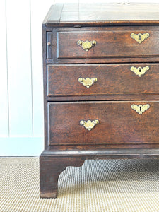 A Beautiful English Oak Drop Front Desk c1770