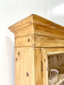 A 19th Century English Pine Bookcase Cabinet or Hutch