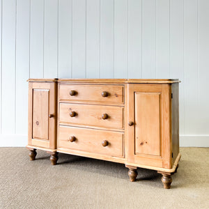 A Pine Antique English Sideboard c1890