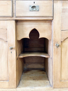 A 19th Century English Pine Dresser or Hutch