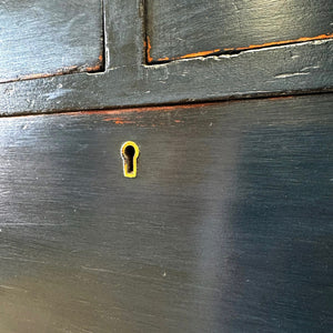 A Dark Blue English Pine Chest of Drawers Dresser c1890