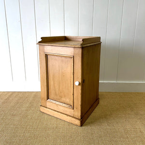 A Charming Pine Nightstand c1890 with Porcelain Knob