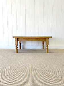 An Antique English Country Pine Coffee Table