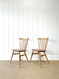 A Set of 4 Ercol Stick Back or Windsor Chairs