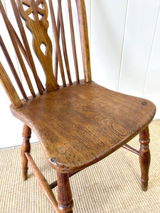 A Pair of Georgian Ash Wheel Back Side Chairs