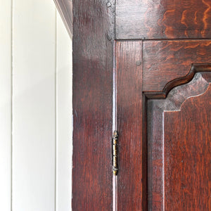 A Beautiful English 18th Century Georgian Oak Tack Cupboard