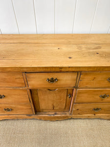 An English Country Pine Sideboard Buffet c1860