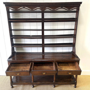 An 18th Century Welsh Kitchen Dresser with Pot Board