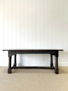 An Antique 18th Century English Country Oak 6ft Refectory Style Table