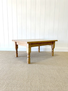 An Antique English Country Pine Coffee Table