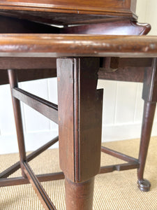 A Georgian Mahogany Corner Cupboard Drop Leaf Table