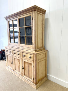 A 19th Century English Pine Bookcase Cabinet or Hutch