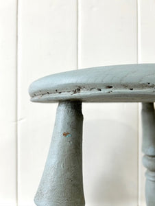 A Painted Victorian Wooden Stool