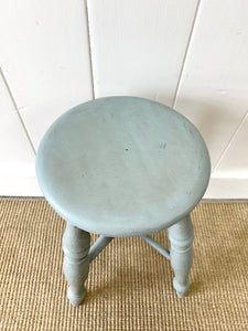 A Painted Victorian Wooden Stool