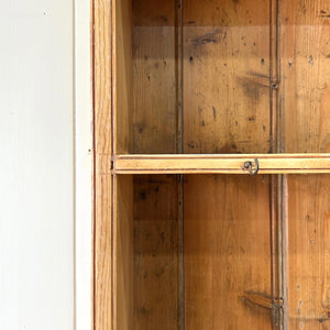 A Large Rustic Pine Welsh Dresser or Cupboard