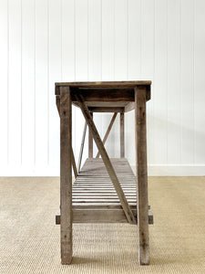 A Charming Antique Console Table or Potting Table